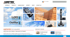 Desktop Screenshot of ametektest.com